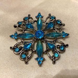 ❄️4/$20❄️ Vintage Rhinestone Brooch 1980s